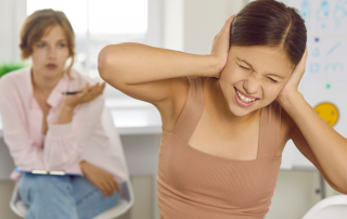 A concerned parent having a conversation with their teenager, symbolizing open communication about drug use.