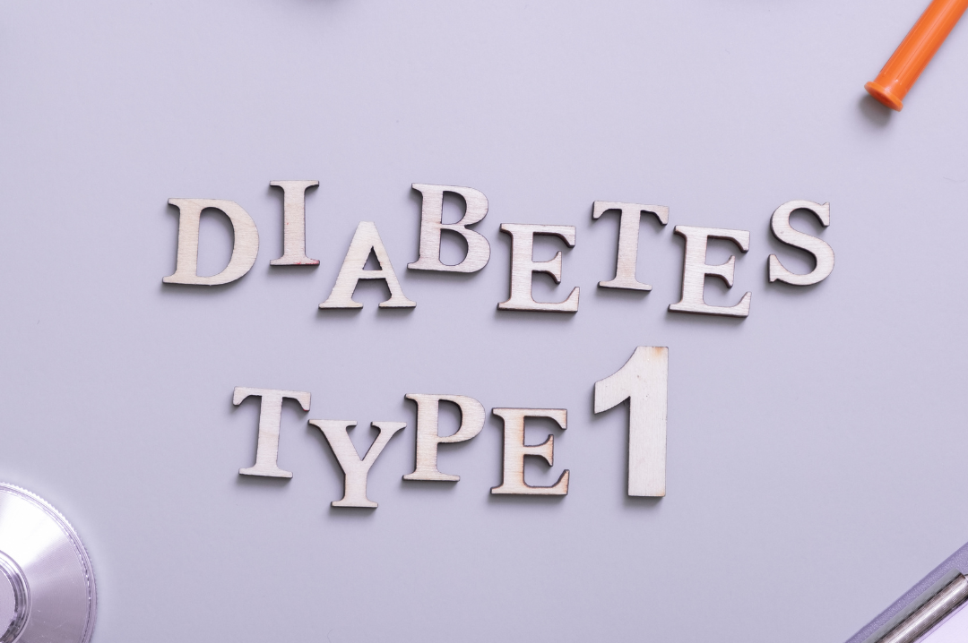 A person checking their blood sugar levels, symbolizing the daily management of Type 1 Diabetes.