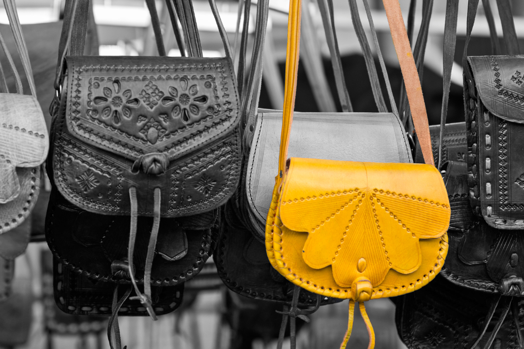 A counsellor reflecting on their personal 'yellow handbag,' symbolizing self-awareness in the therapeutic process.