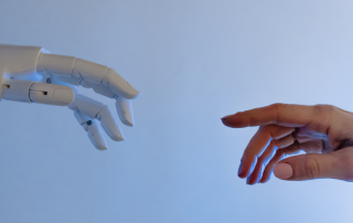A digital interface symbolizing AI’s role in transforming counselling services with data-driven insights and accessibility.